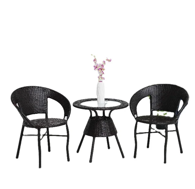 Outdoor Furniture Rattan Garden Sets Rattan Chair And Table Set Metal For Garden