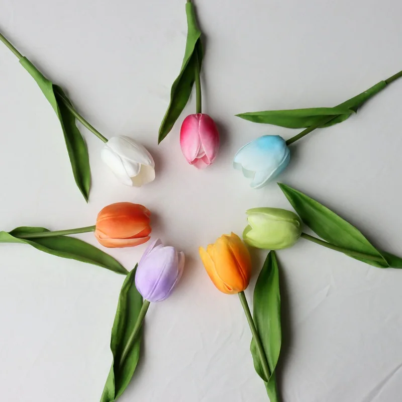 Decorative Flowers And Plants  Eco  Artificial Flower Real Touch Pu Tulip Flowers