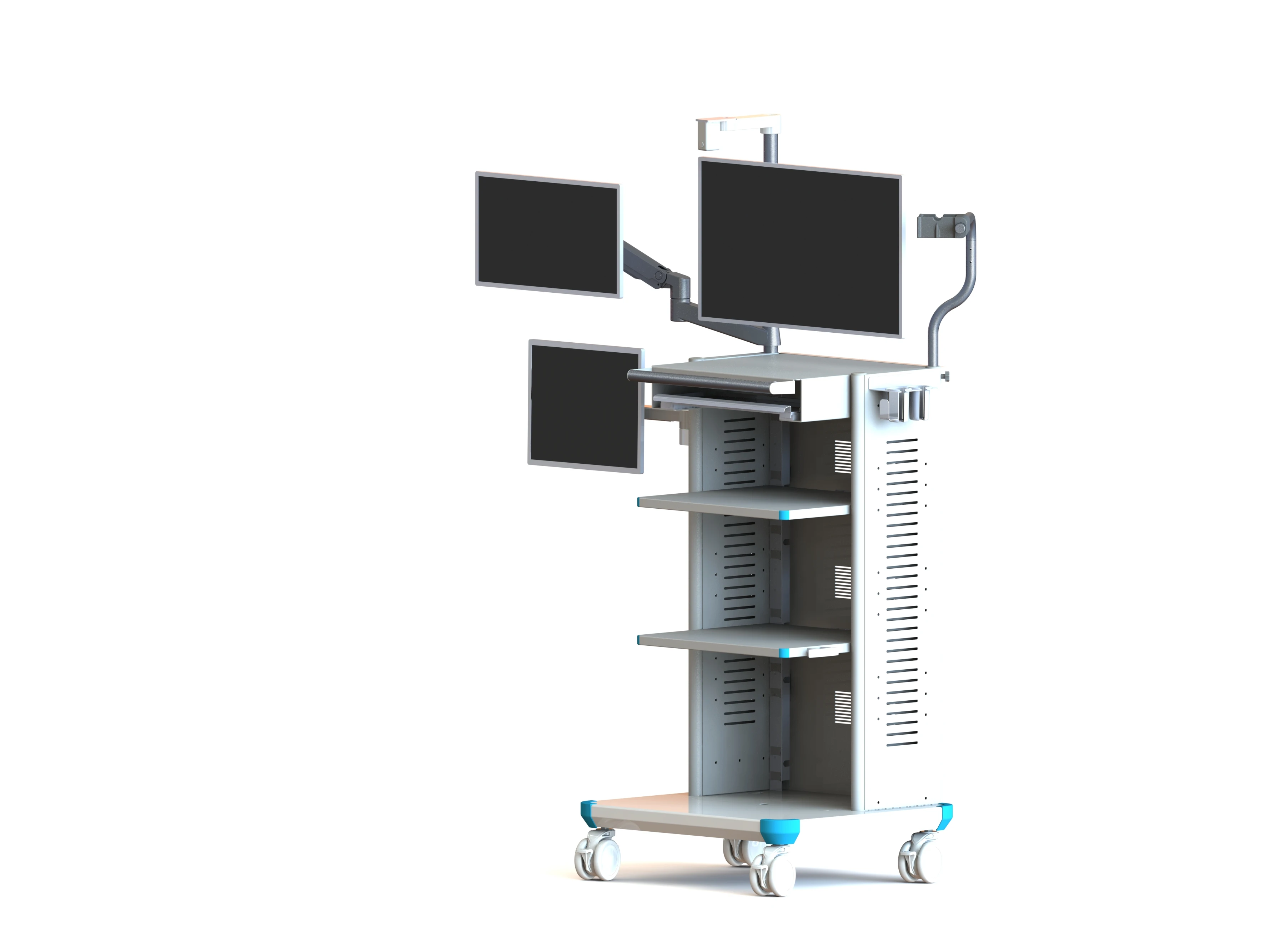 endoscopic cart ear nose throat ent trolley ent endosopic camera  stand ent endoscope flexible cart