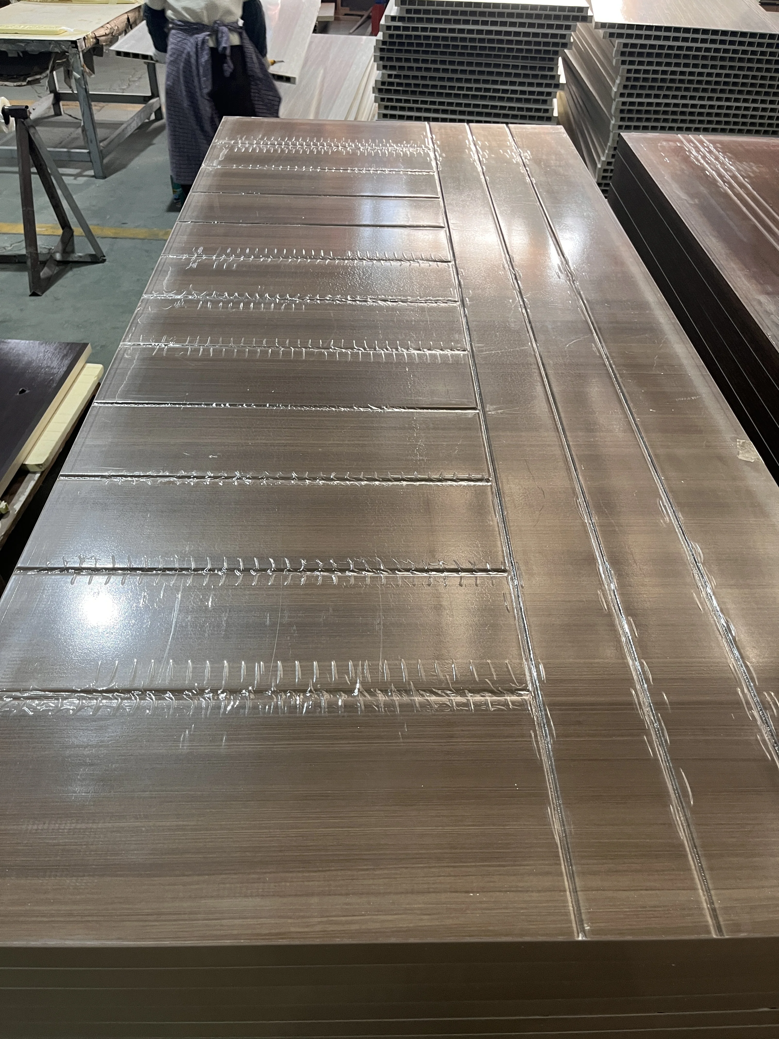 Waterproof room door like wood door composite moulded door