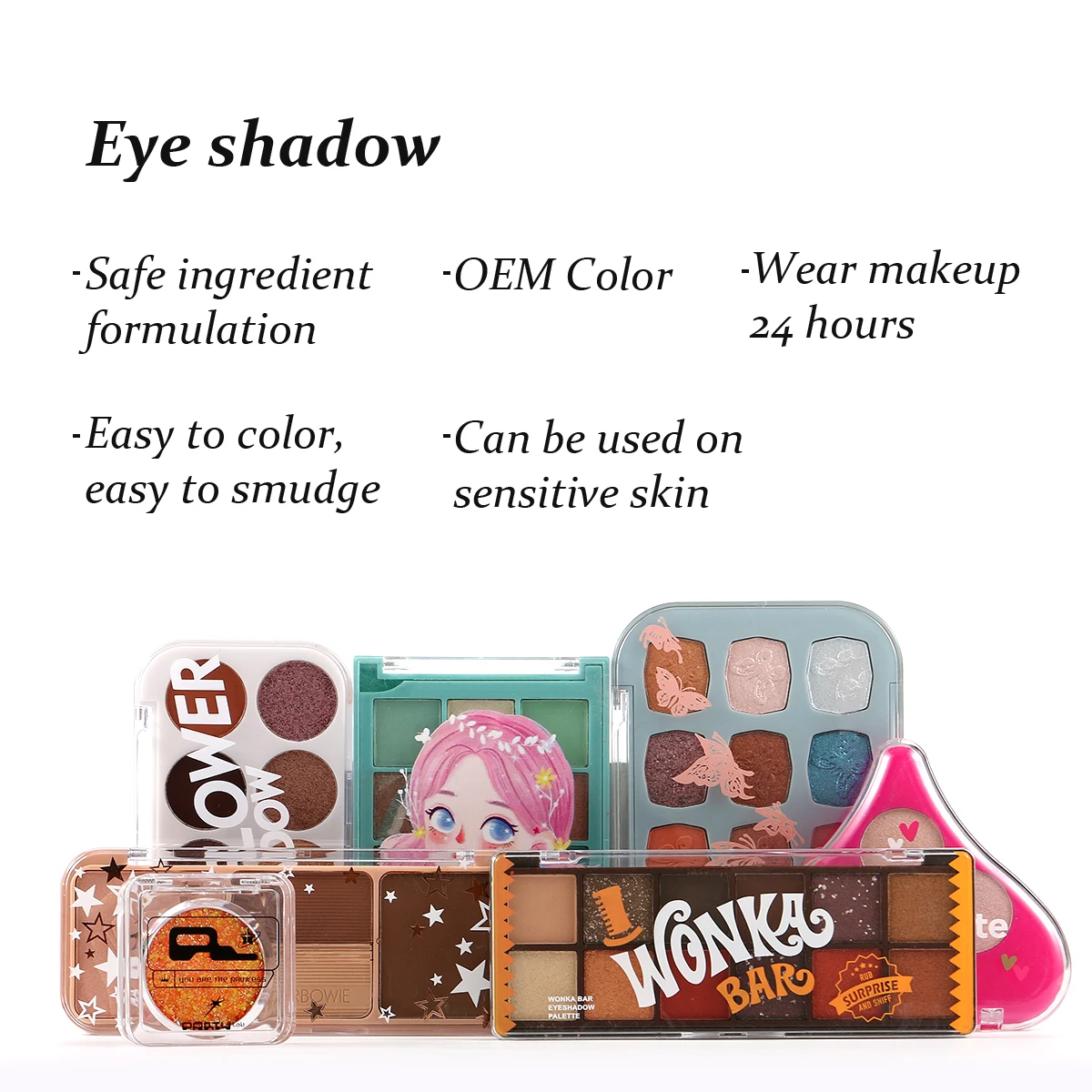 professional costume organic 15 color ful makeup brushes eye shadow primer for eyeshadow palette