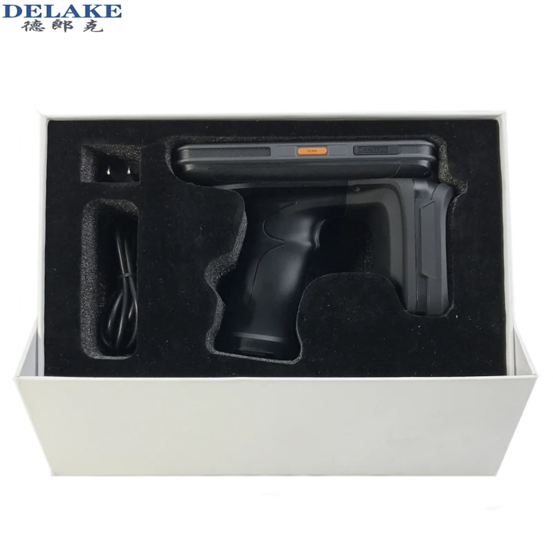 Delake Farm Livestock Portable Handheld UHF Electronic Ear Tag Scaning Animal Ear Tag Reader For Cattle Goat Pig Ear Tag