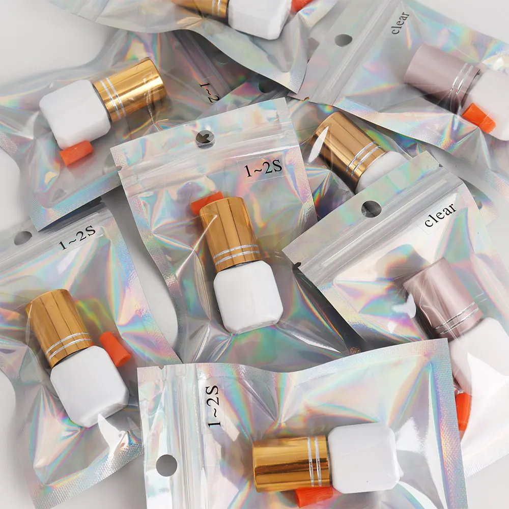 Korean High Quality 0.5-2s Fast Dry Lash Glue Luxury Black Bulk Packaging Custom Fast Strong Private Label Eyelash Glue Adhesive