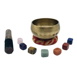 Crystal Quartz Singing Bowl Indian Supplier Tibean Sing Bowl Brass Crystal Sacral Copper Singing Bowl