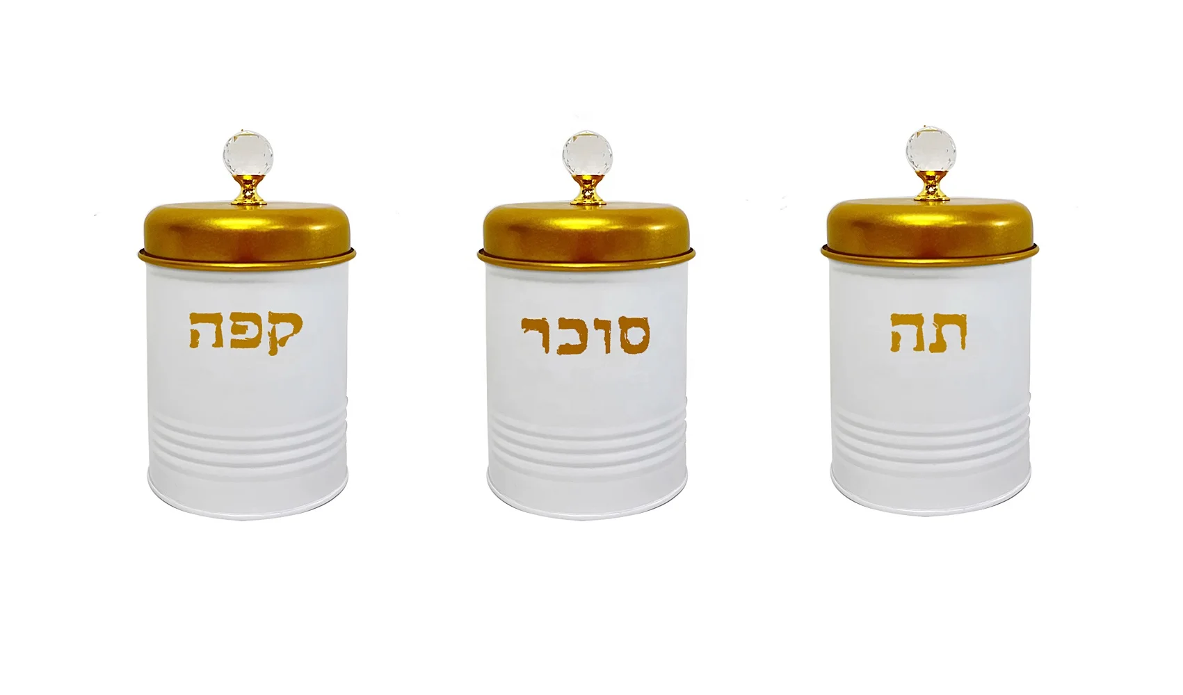 Israel Style Metal Bread box Food Storage Boxes & Bins Tea Coffee Sugar Canisters Sets For The Kitchen Steel Container Jars