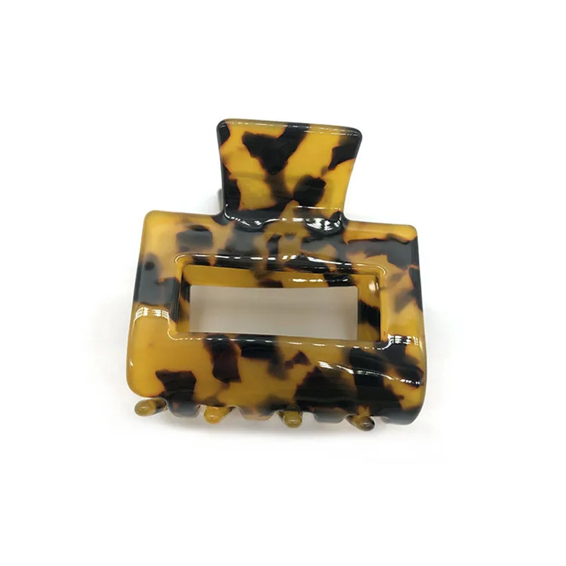 High Quality Acrylic Accessories Claws For Women Hair Holder Acetate Leopard Hair Claw Clips