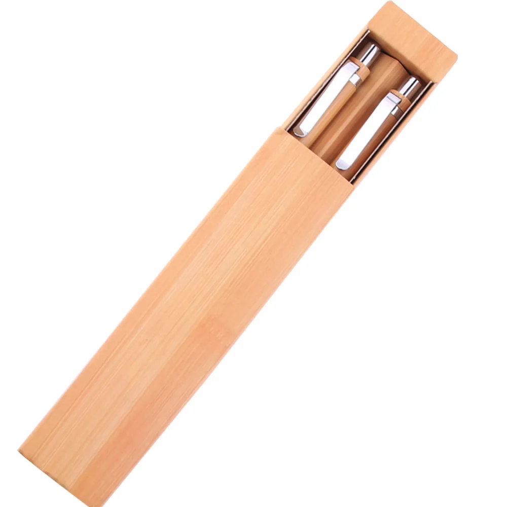 Customized logo bamboo pen with box  bamboo pen bamboo pen set