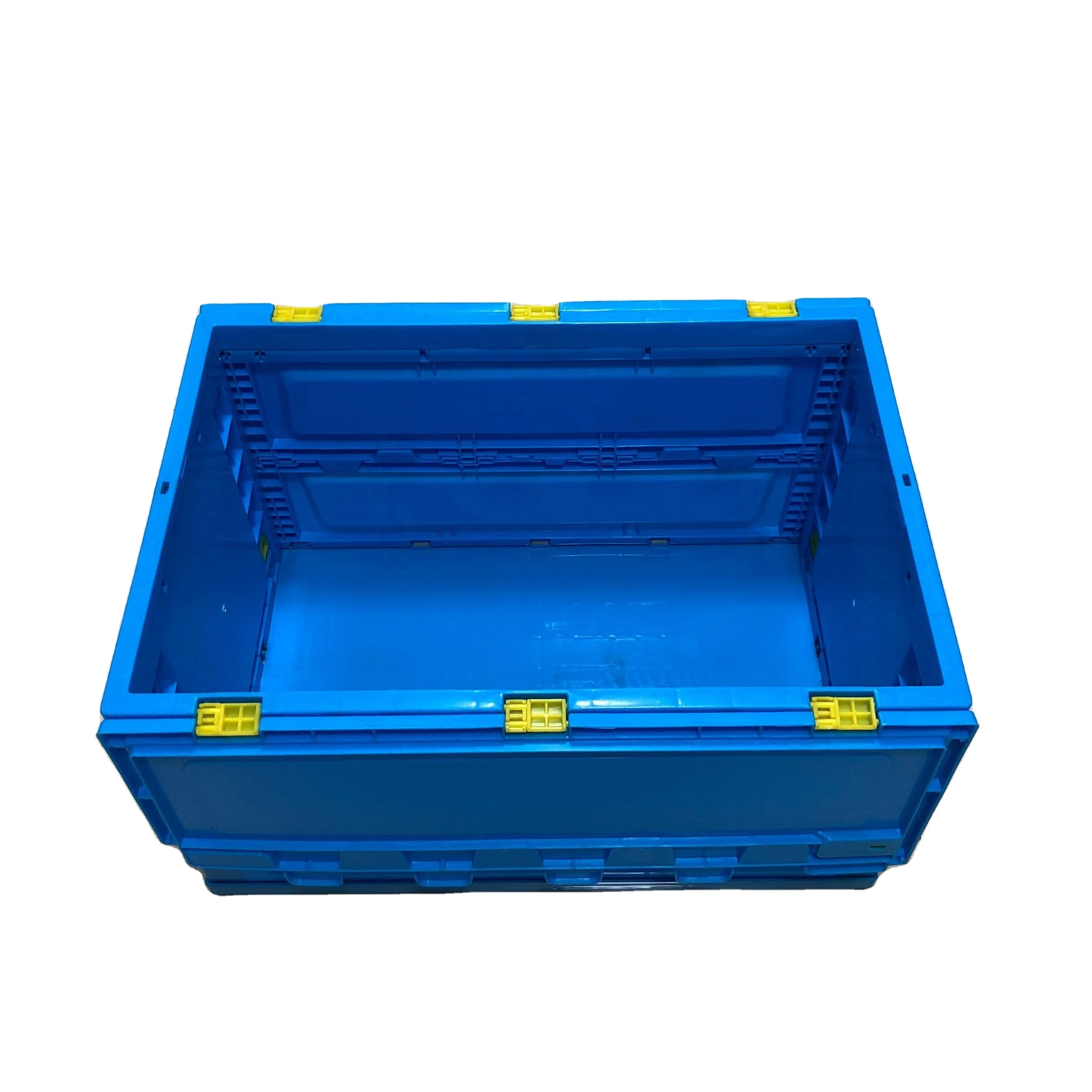Красочный складной пластиковый ящик с вращением, видимый пластиковый контейнер, складной ящик, Штабелируемый ящик для хранения (1600225337291)