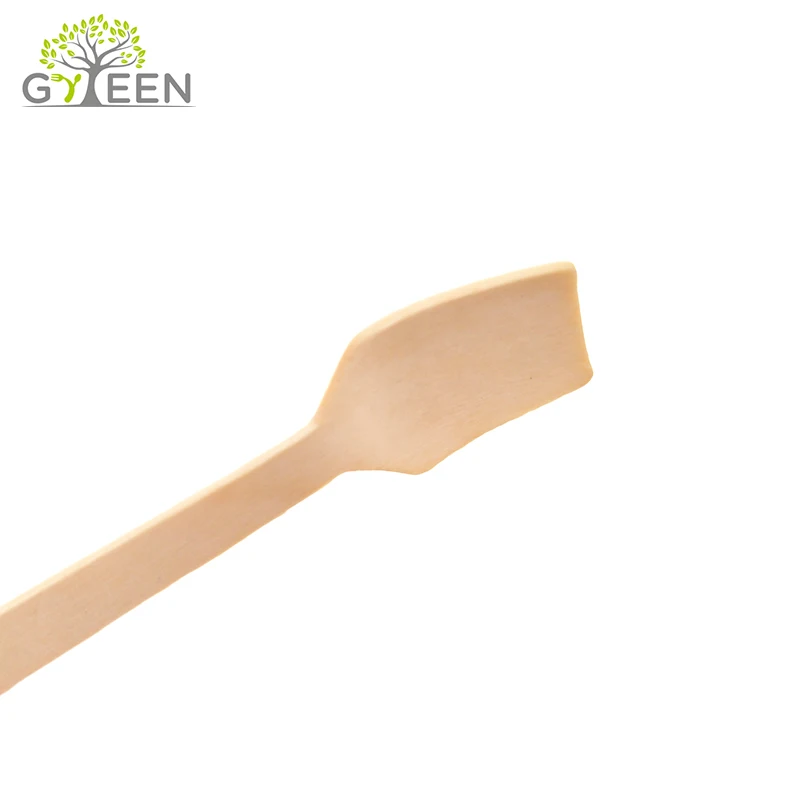 70mm Take Away Tableware Wooden Teaspoon Spoons Dinner Spoon Eco-friendly Wood for Sale Natrual Compostable Disposable Birch