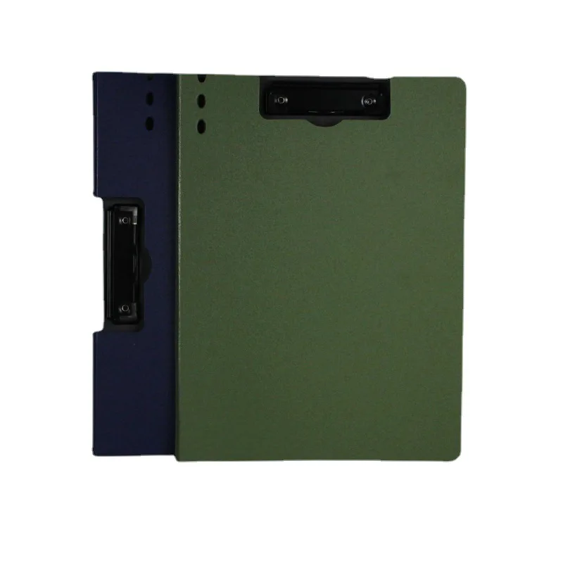 Low Profile Clip Standard A4 Letter Size Color Plastic Clip Folio Board Office Letter Pad PP Clipboard File Folder