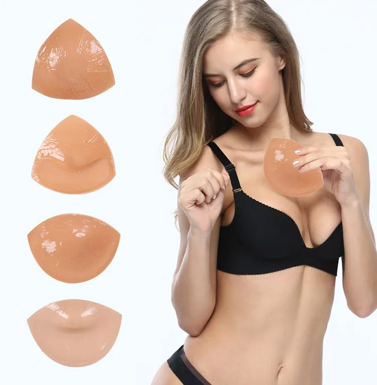 high quality thicken push up bra pad soft sponge breathable strong sticky reusable bra pads dark