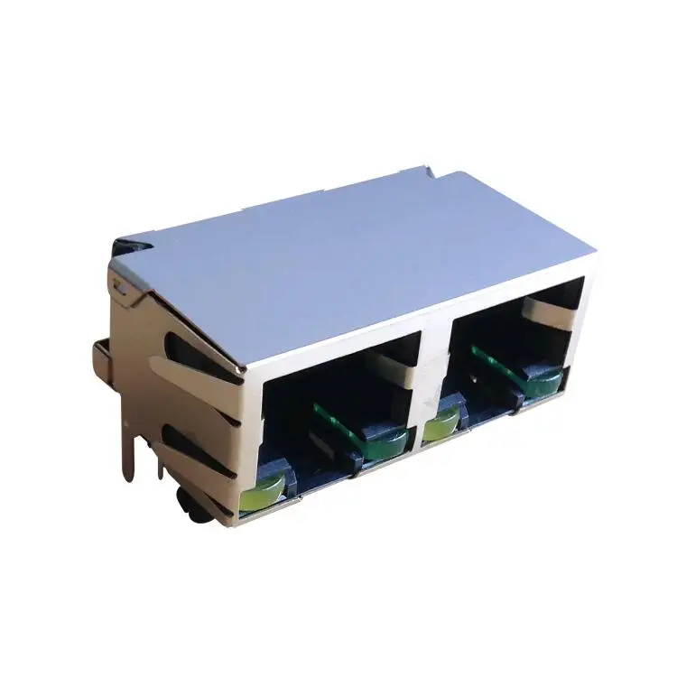 RJSBE5x8xC2 8P8C модульный разъем TAB подпушка без магнитного 1X2 порты и разъёмы RJ45