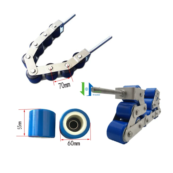 Escalator Handrail Tension Chain For Escalator Parts 60*55mm  pitch 70mm