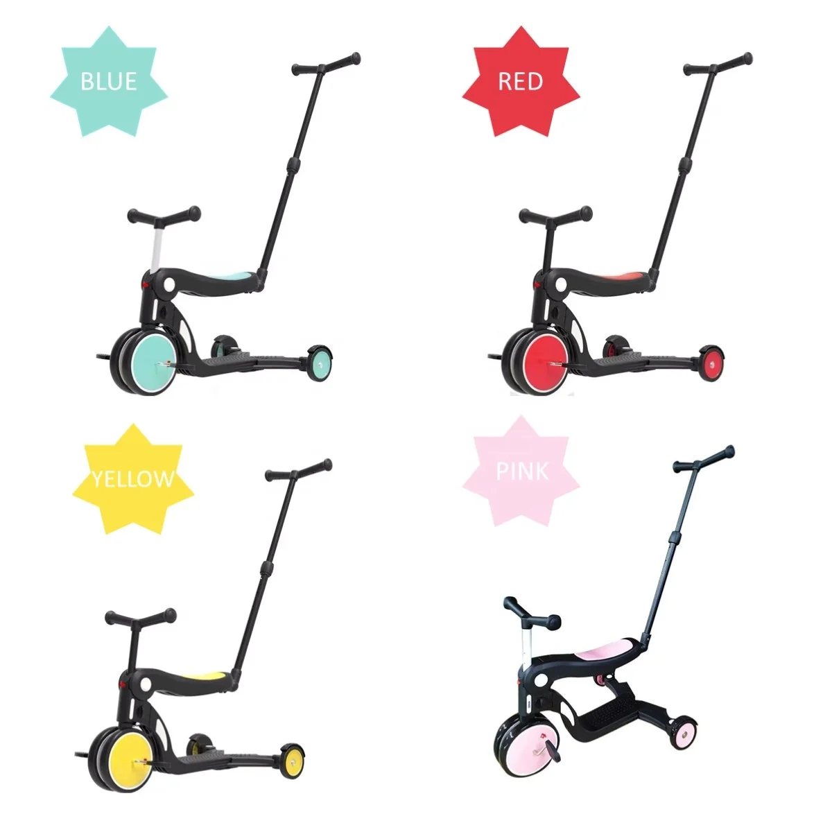 2023 hot sale 3 wheel kick scooter for toddler ages 2 to 6 years old with aluminum alloy and superior plastic