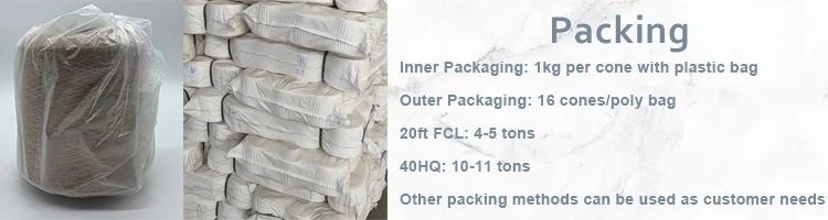 52%Viscose 28%PBT 20%Nylon Blended Core Spun Yarn For Knitting Sweater 2/48nm