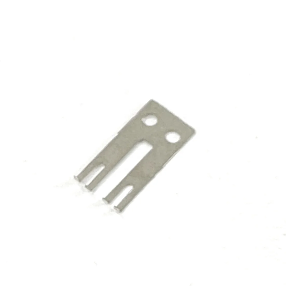 Flat leaf plate plated straight spring battery leaf spring contact connector