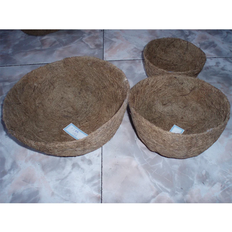 new design degradable round seeding Germination Coconut Coir Pots Coco Baskets for Plants
