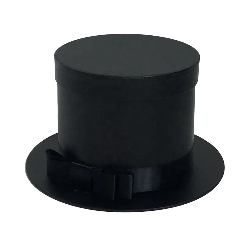 Wholesale hat shape fashion paper flower packaging gift box round flower gift box for birthday festival wedding