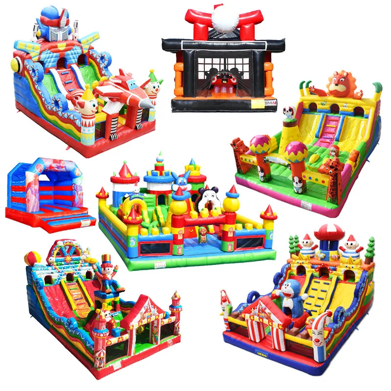 Lemmings Inflatable Bounce Jump Trampoline Prison Break Bouncy Castle Jungle Slide Wave Housea Cheveux Bouncer Shopping Lilytoys