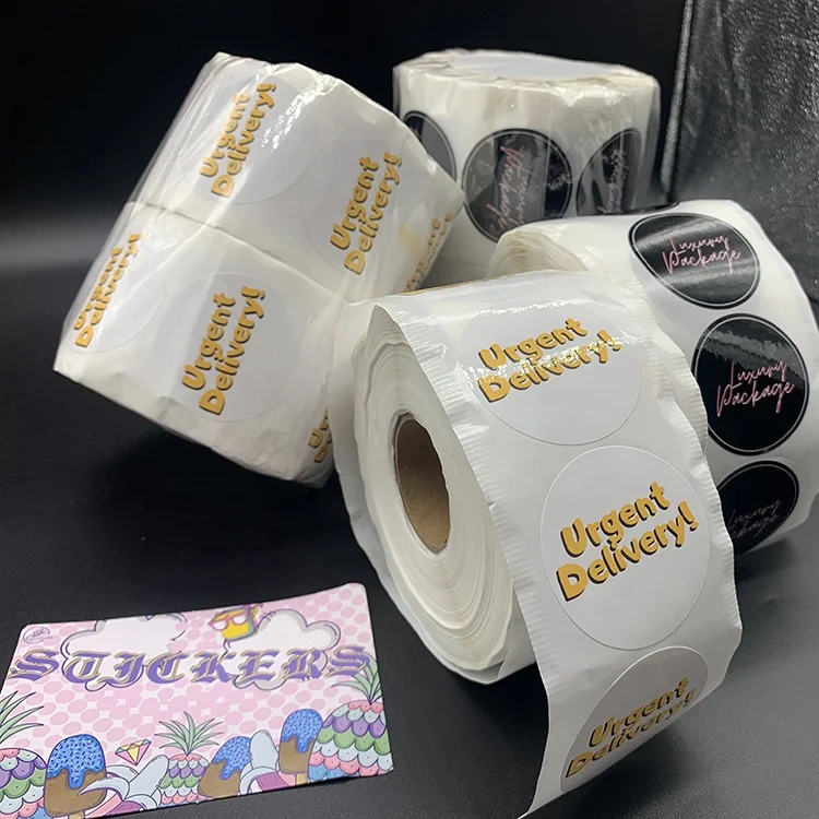 Custom  Logo Printing Die Cut Holographic waterproof Stickers