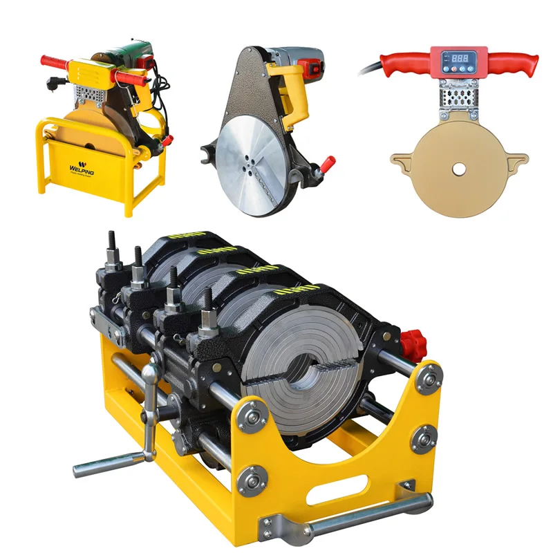 China factory 63-250mm manual poly pipe fusion machine for sale competitive price for water and drainage systems
