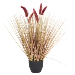 Most Popular Realistic indoor Decorative Artificial PVC Onion Grass Dog Tail Grass Plant
