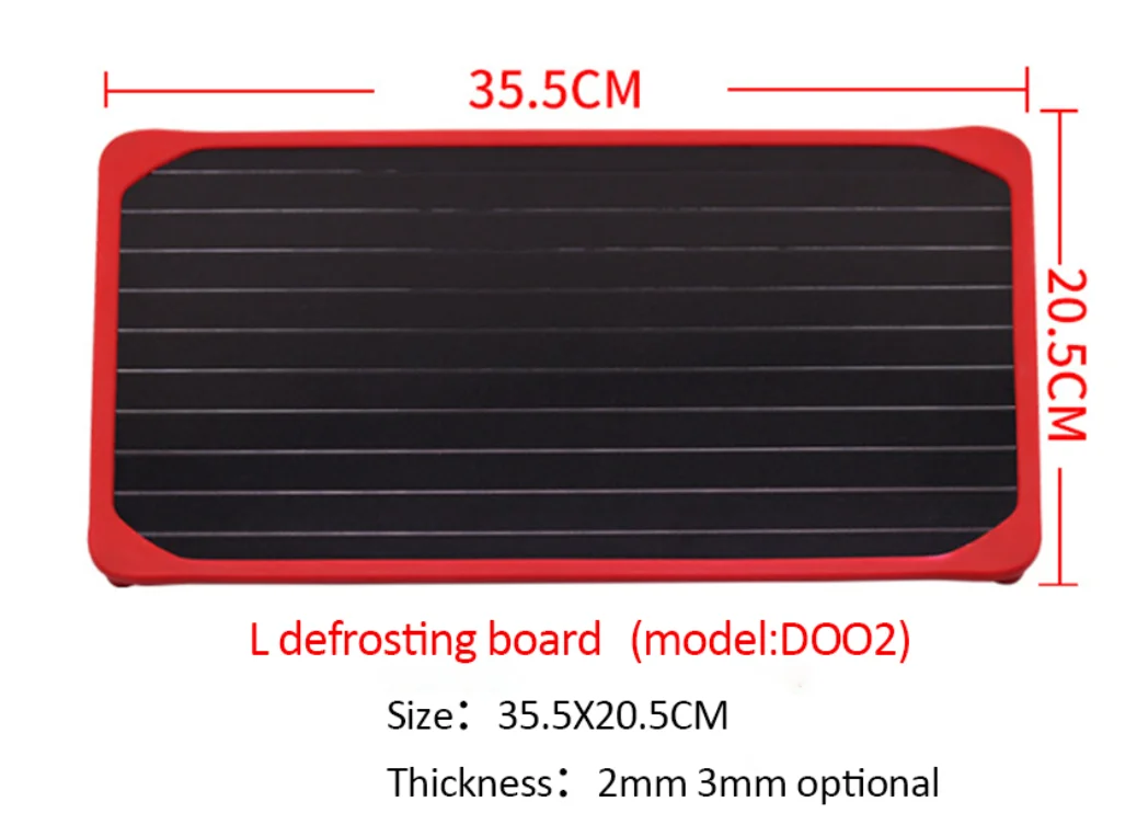Hot sale Fast Frozen Food Meat Fruit Quick Defrosting Plate Board Defrost Kitchen Gadget Tool Defrost Tray
