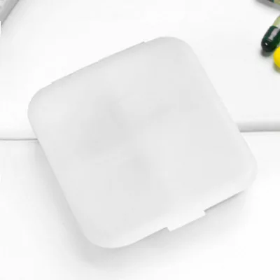 4 Compartments Pill Box Portable Daily Pill Dispenser Pill Holder