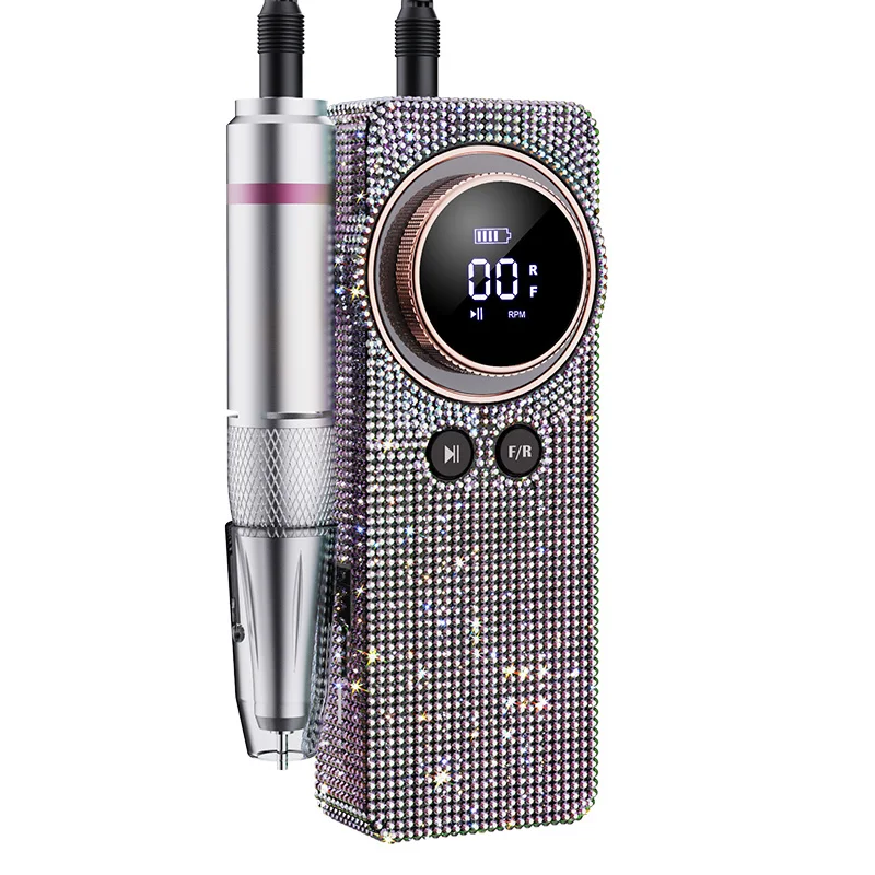 Rechargeable Nail Drill Professional Electric E-File Kit 35000RPM with 6 Drill Bits for Salon Use Manicure Pedicure