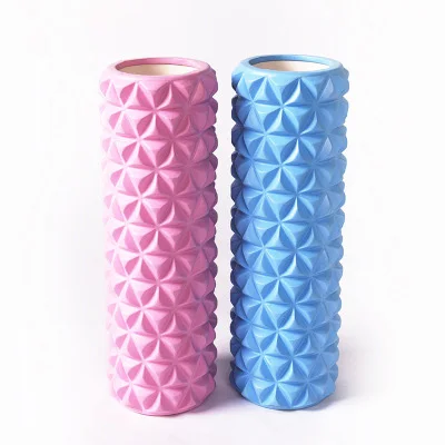high density fitness pillar PVC/EVA hollow relax massage yoga foam roller yoga pillar