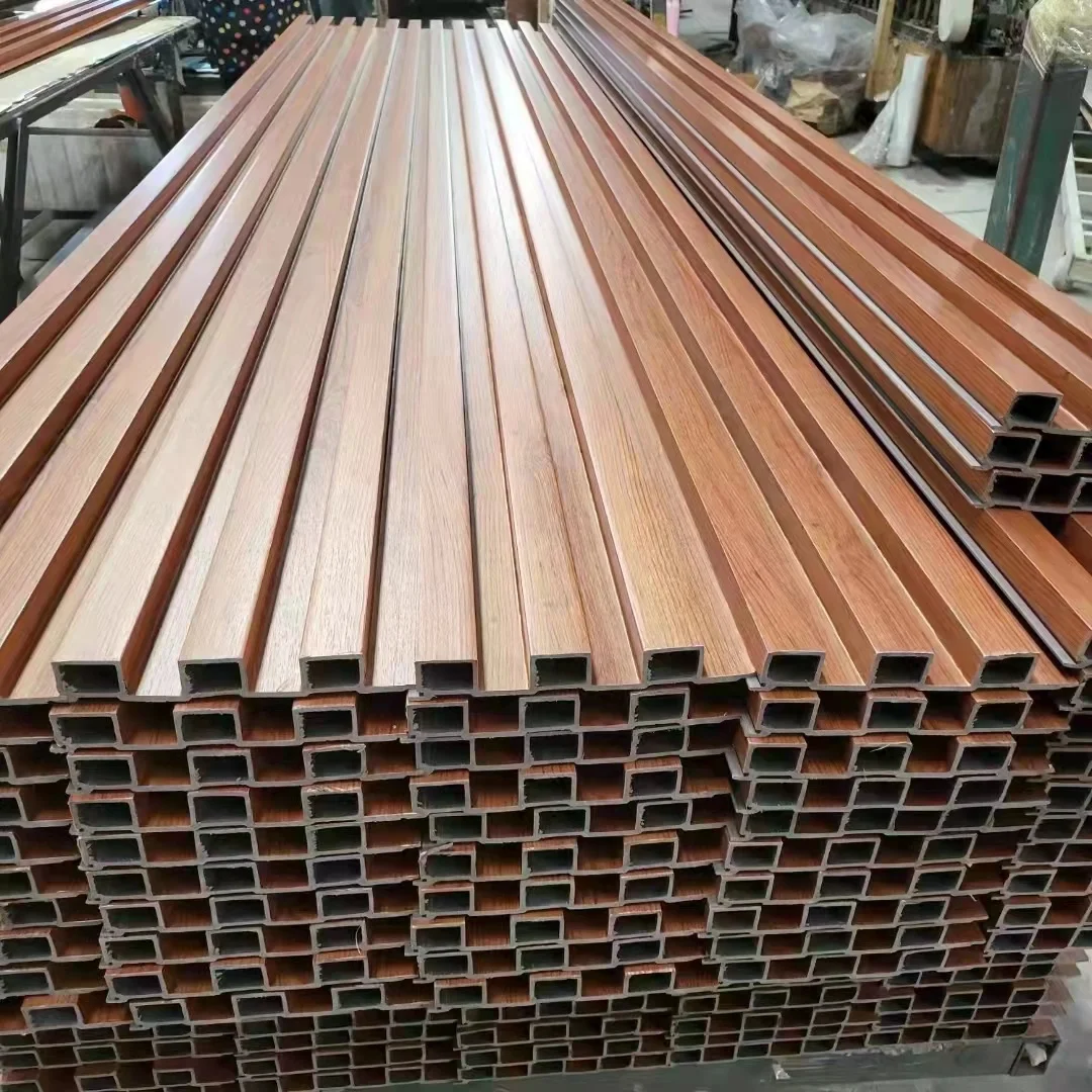 wood grain PVC WPC Wall Panels Designs for Indoor Decoration