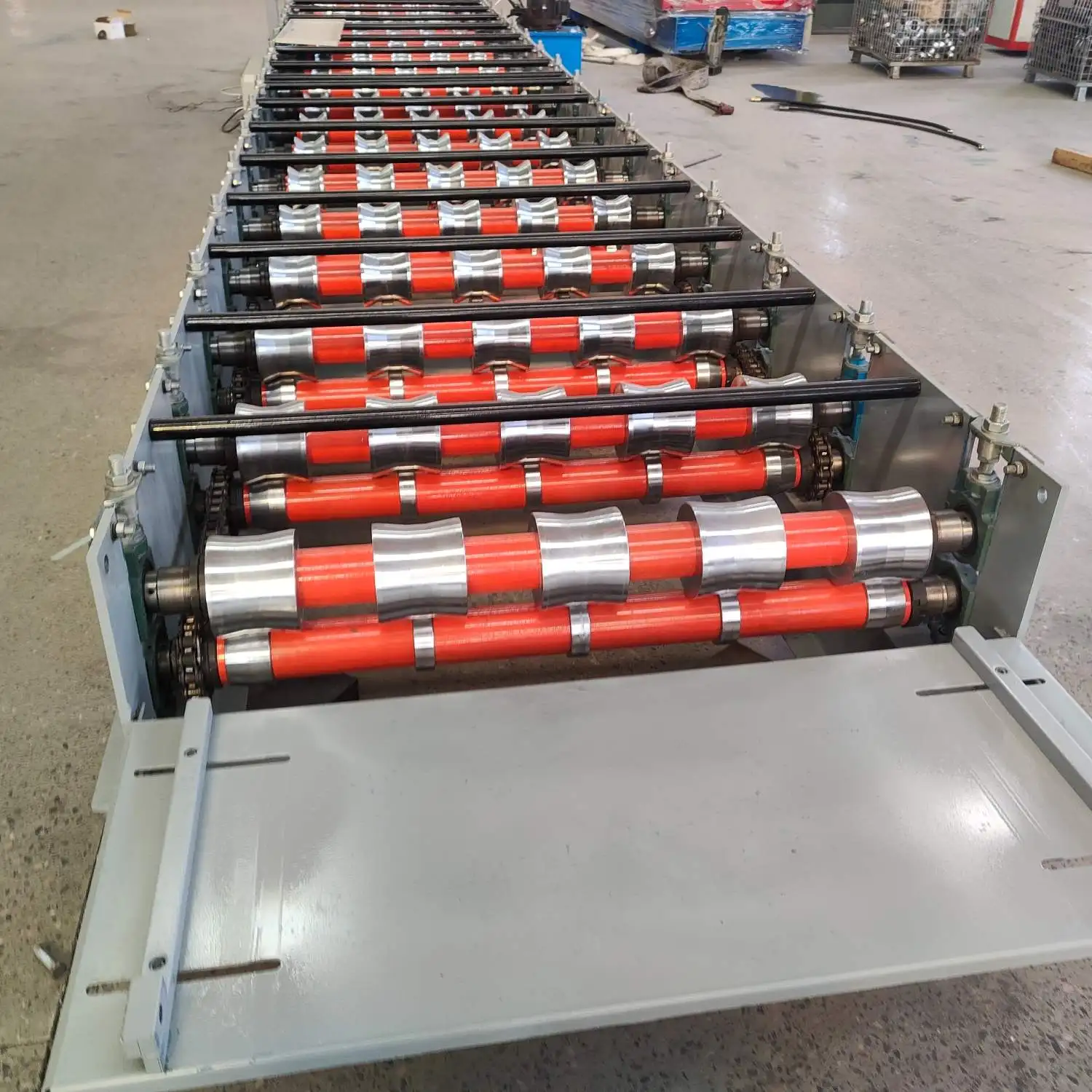 Building Materials Ppgi Corrugated Making Machine Galvanized Iron Zinc Metal Roof Sheet Panels Machine Tile Roof Making Machine