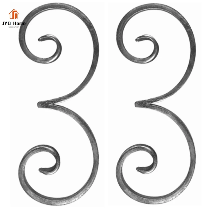 JYD Ornamental Wrought Iron S Scrolls For Fence Gate Decoration