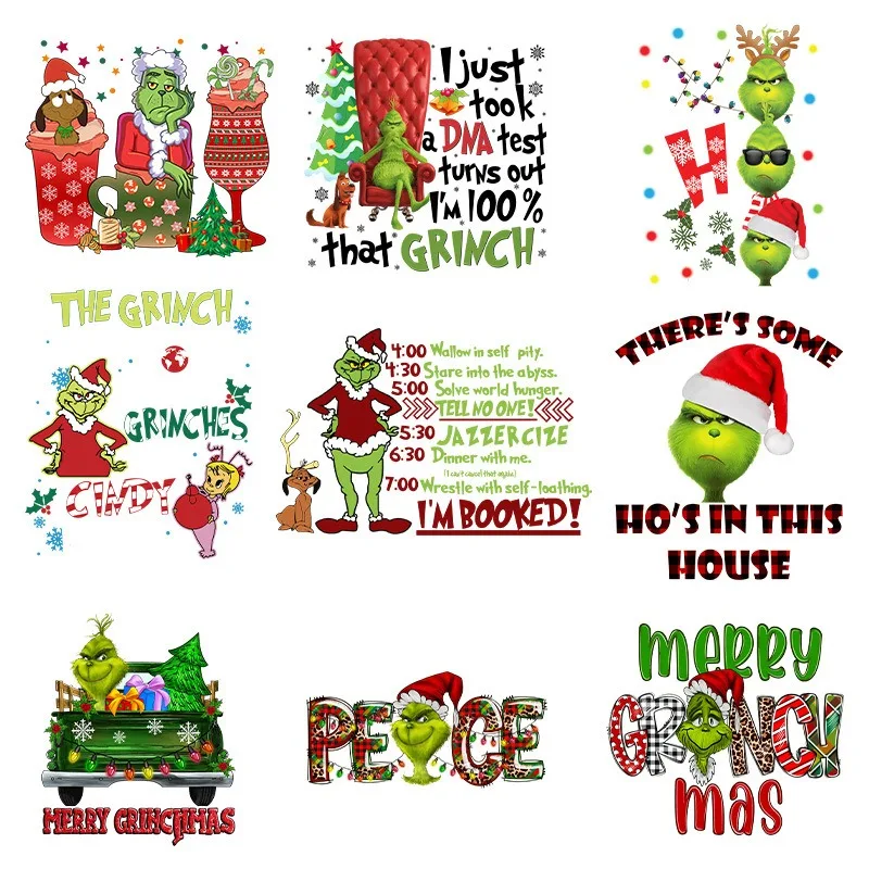 Термопереводные наклейки с логотипом на заказ печать Dtf термопечать переводная для рождественских костюмов аниме