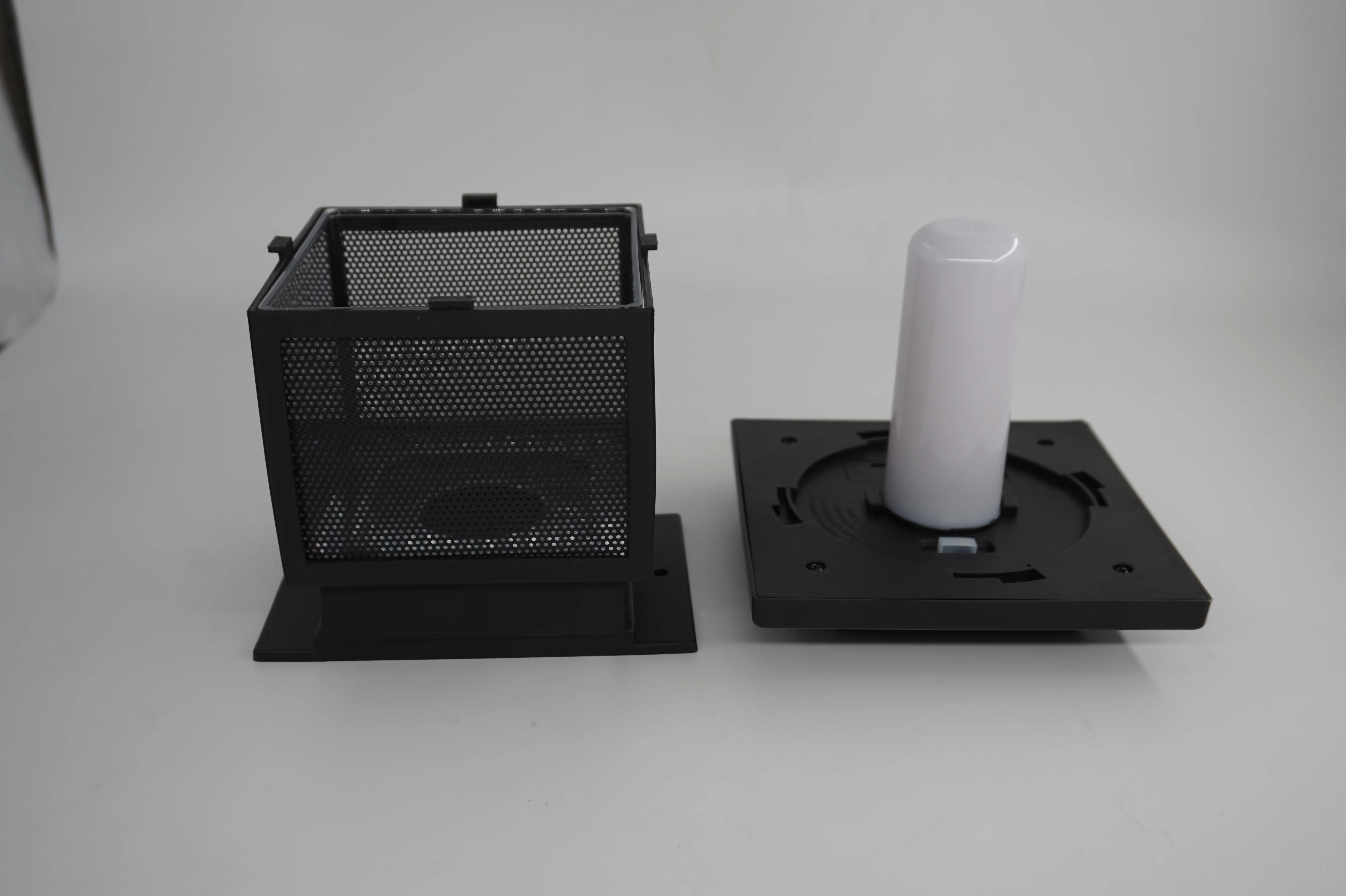  72 SMDs flicker flame gate pillar garden solar post top led lights fence cap