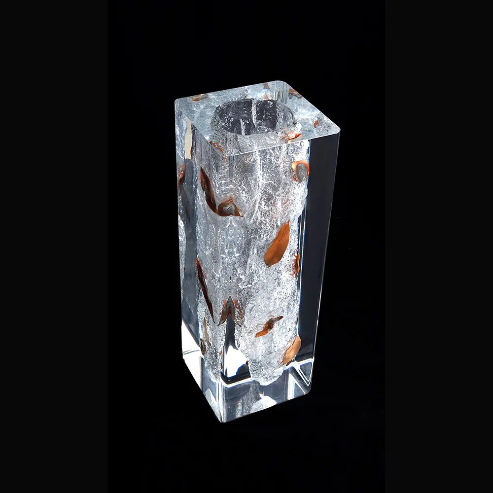 Handmade top design Acrylic crystal flower table vase for home restaurant table flower bottle decor crystal gifts vase