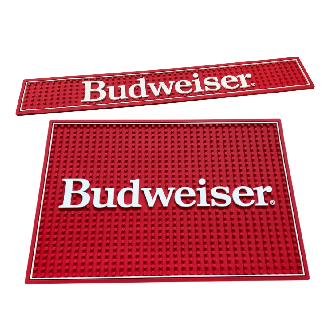 Factory Price Custom Soft Rubber PVC Bar Matt Alcohol Round Tuborg Bar Counter Matt With Logos