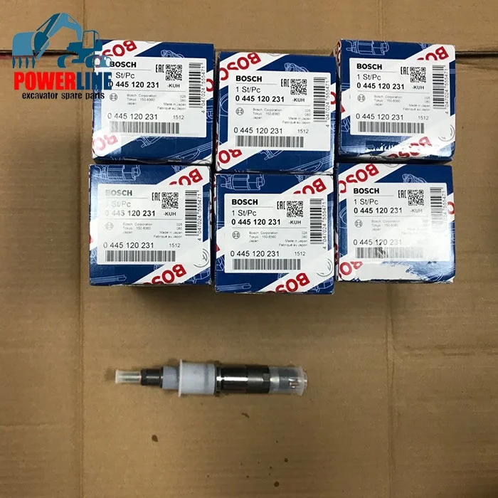 Высокое качество машинного оборудования части двигателя PC300-8 PC350-8 инжектор 0445120236 6745-12-3100 5263308 для