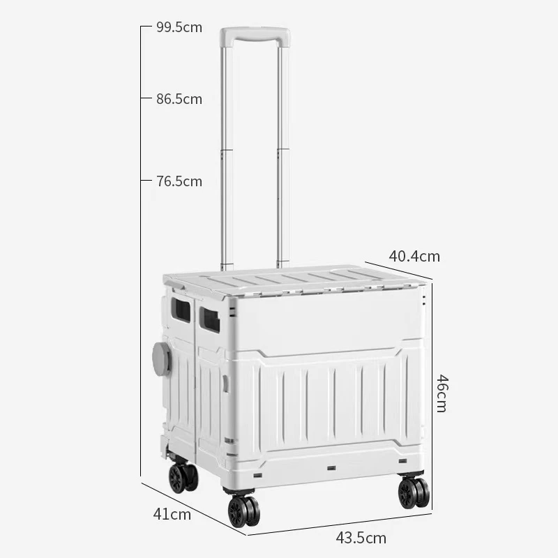 Folding shopping cart Supermarket home grocery cart driver Outdoor camping picnic trolley box