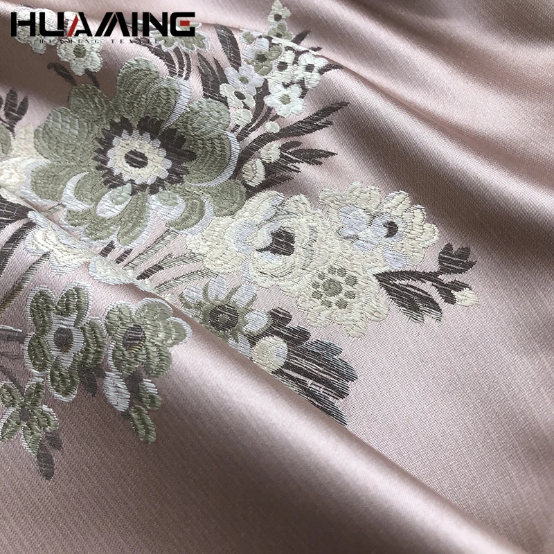 Chinese Style High Density No MOQ Upholstery Fabric Jacquard Yarn Dyed Sofa Cushion Cover Fabric