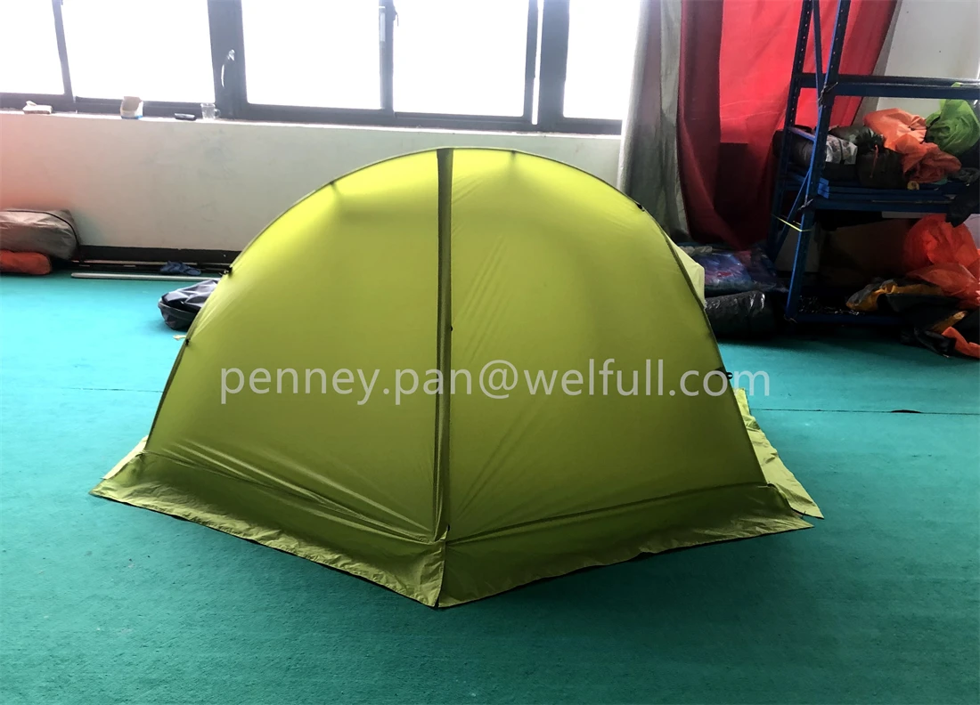 Outdoor Deluxe 20d Nylon Silica Gel Waterproof Double-layer Lightweight Cold Winter Camping Tent For Most Extreme Con conditions