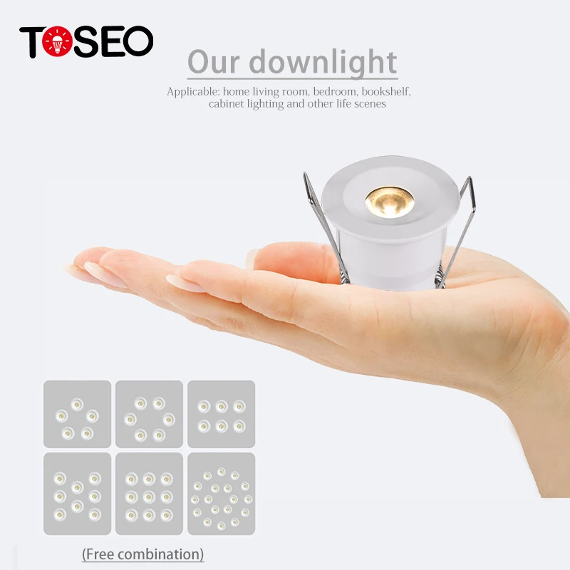 Aluminium  Round 43Mm Cut Size 37Mm Wine Cabinet Led Spotlight Mini Downlight Led