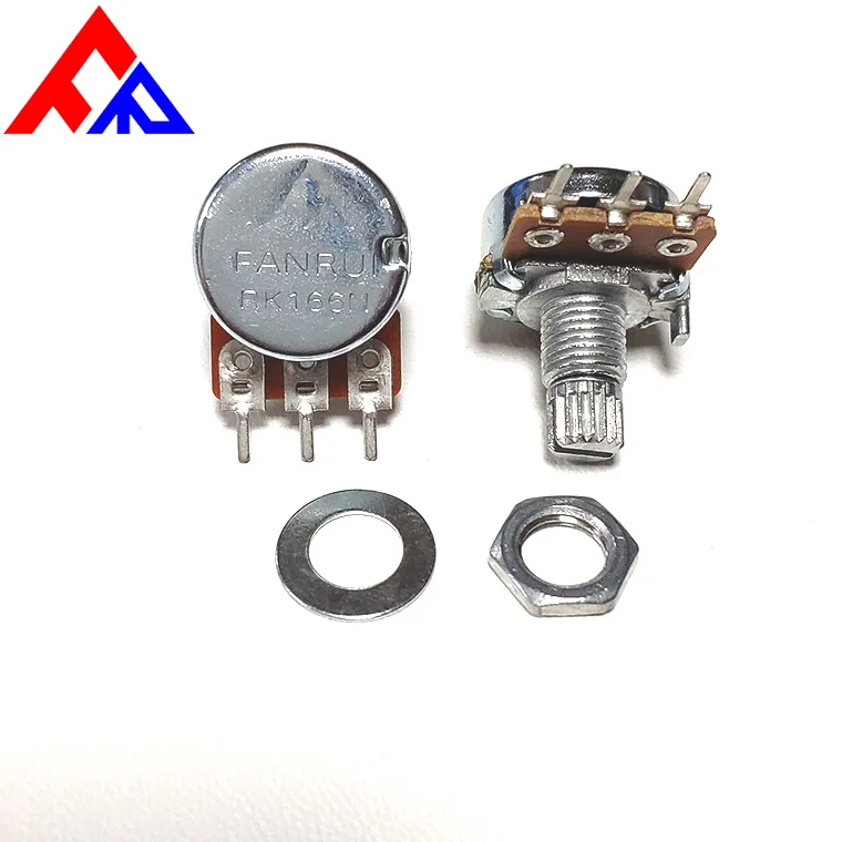 WH148 3-pin metal flat shaft kroller shaft diameter 6mm rotary potentiometer and potentiometer