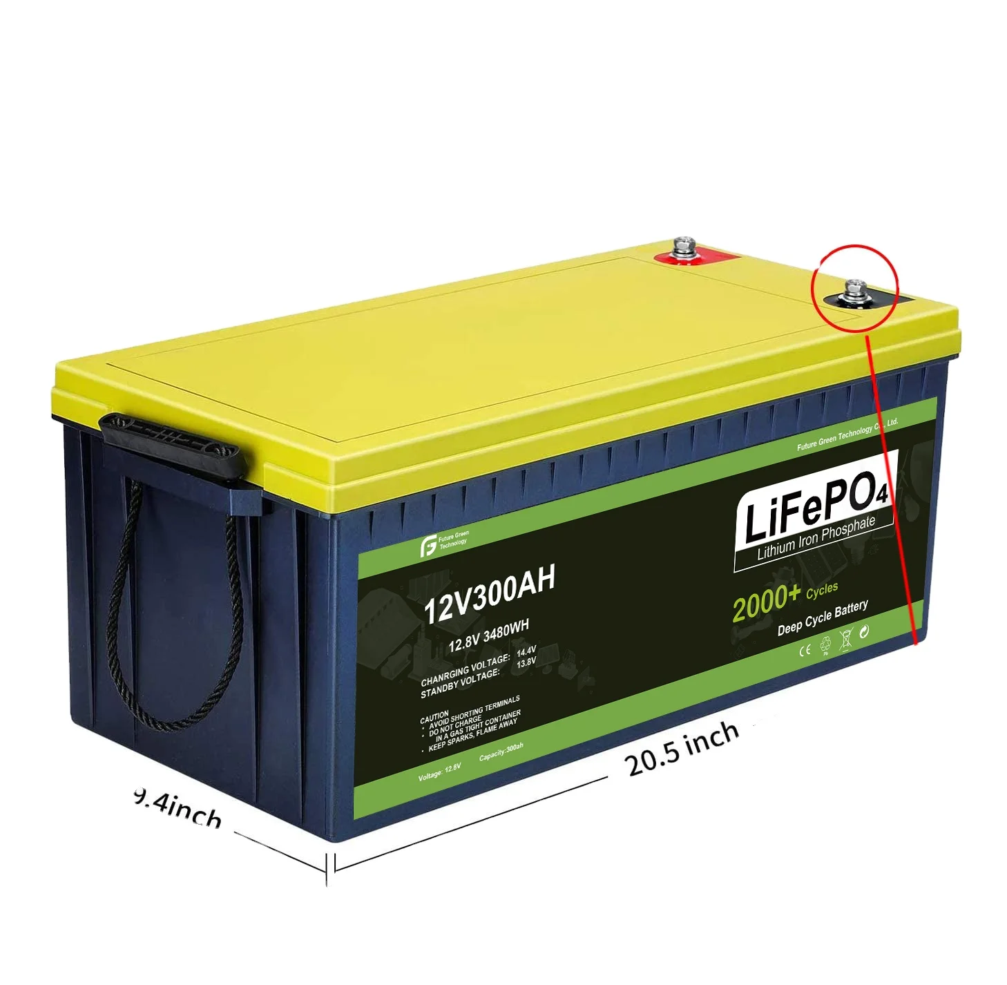 Solar Energy Deep Cycle Lifepo4 12.8V300AH Lithium Battery Pack for smart solar power system