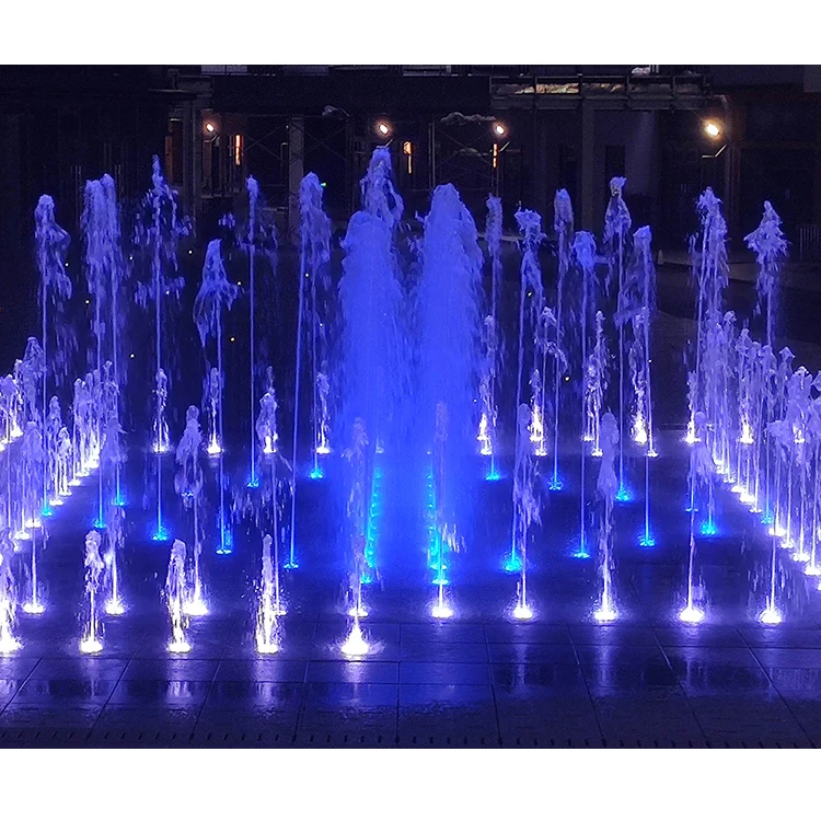 Free Design Dry Deck Floor Water Fountain Colorful LED Lights Music Dancing Water Fountains Equipment for Shopping Mall Plaza