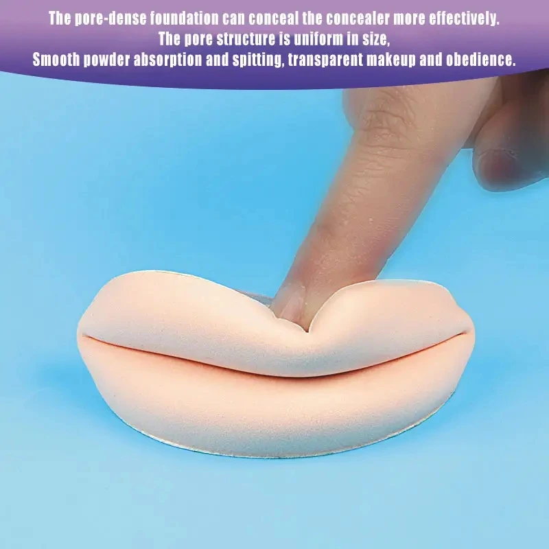 Makeup tools wholesale customized soft latex sponge puff air cushion round powder puff air cushion concealer wet and dry use