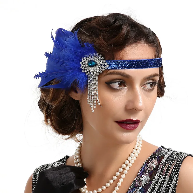 
1920s Accessories Headband Flapper Accessories for Women 