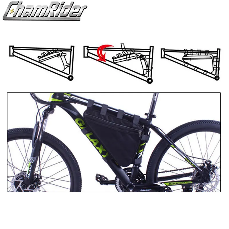 Треугольная батарея ChamRider 18650 21700 Оригинальная 36 в 48 52 для электровелосипеда аккумулятор большой емкости 40 Ач 250 Вт-1500 Вт