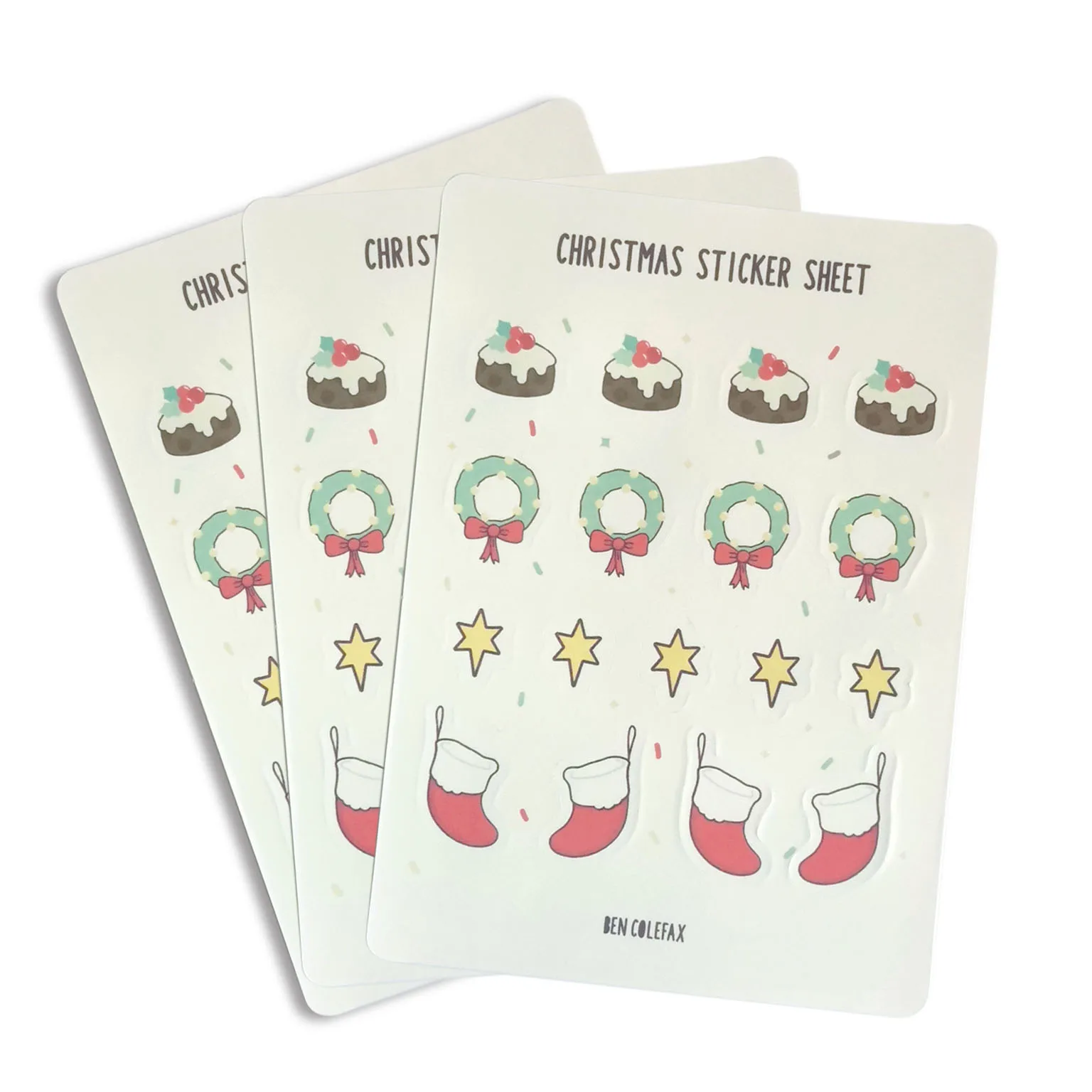 Self Adhesive Paper Labels Printing Custom Kiss Cut Sticker Sheet