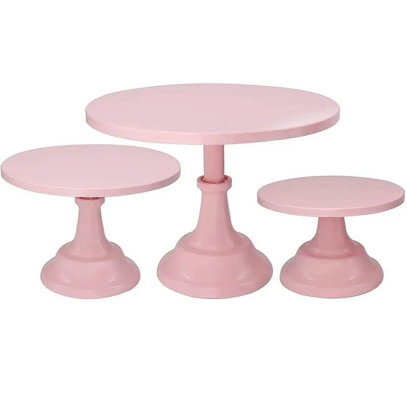 Glass cake stand white iron and glass cake stand For wedding party& event cake accessory decoration